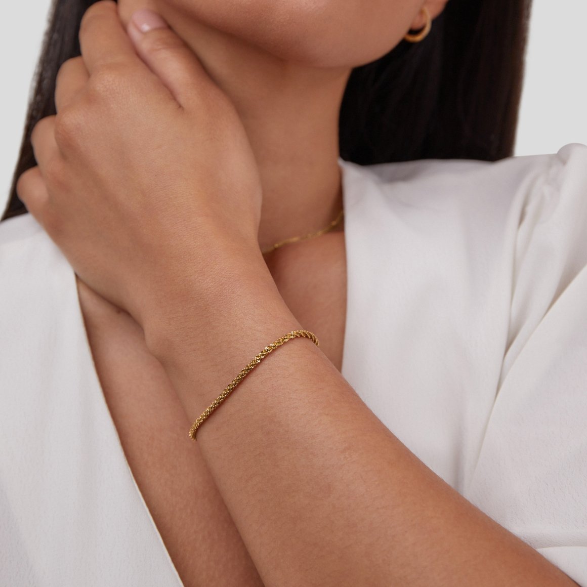 Bracelet : Armband Goud - Kai 18K Roestvrij Staal 15 Cm in van Pantino