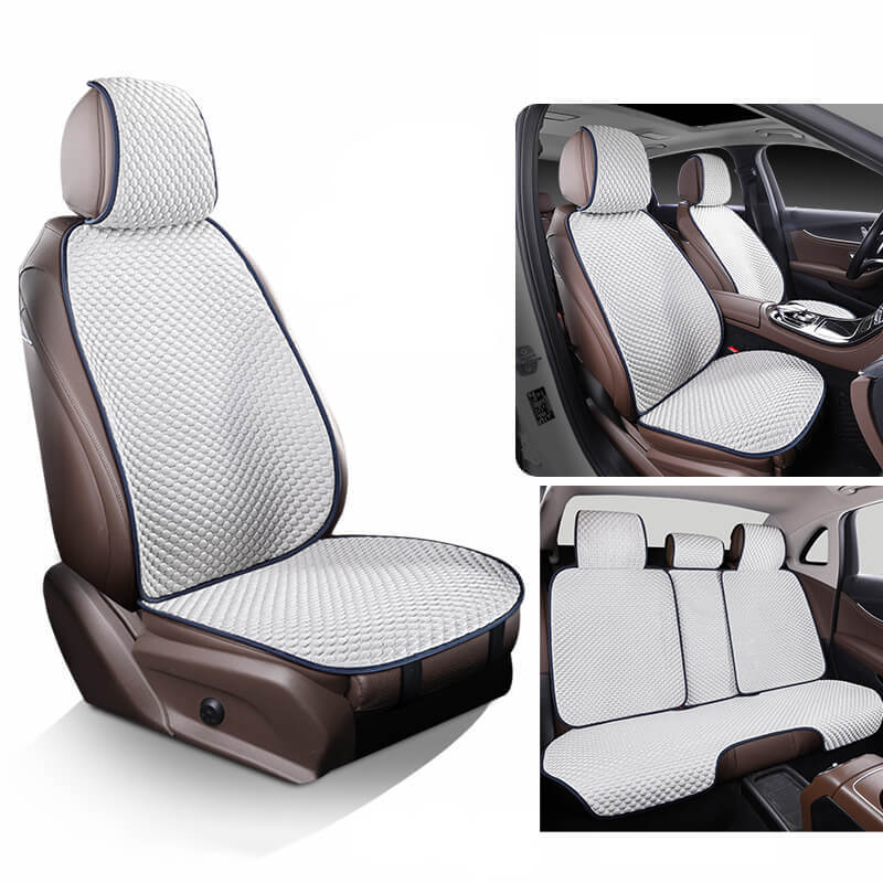 Garage & Vehicles : Cooling, breathable car seat protector in White Complete set