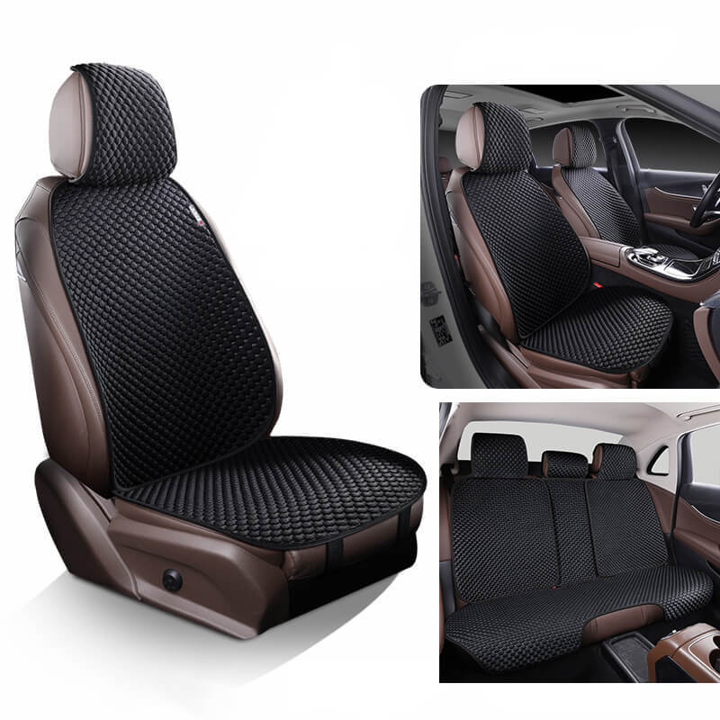Garage & Vehicles : Cooling, breathable car seat protector in Black Complete set