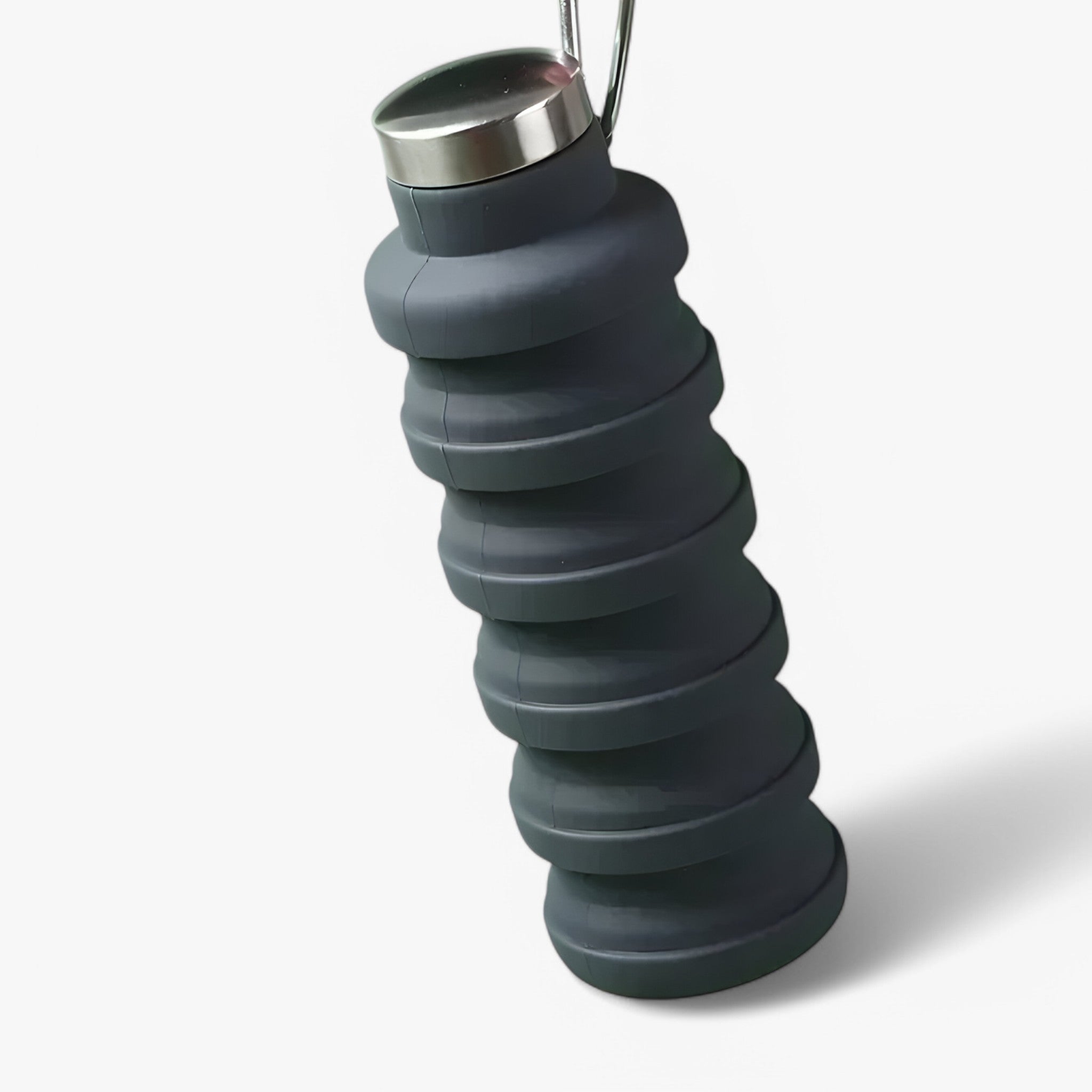 home & garden : Opvouwbare Siliconen Waterfles van 500ml - Zwart in van Pantino
