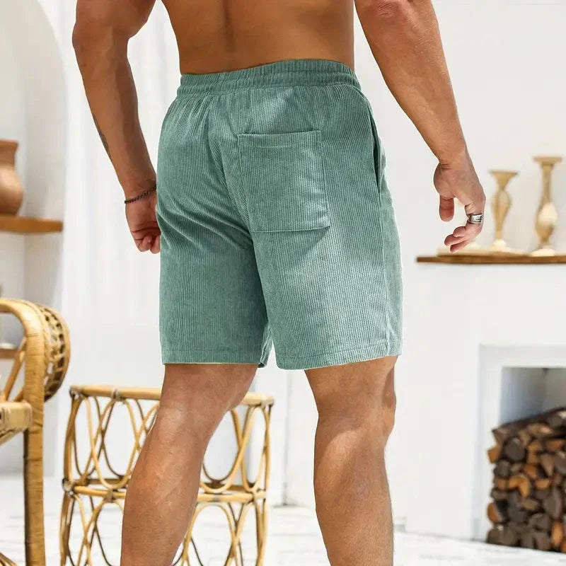 Dames Short van Lichtgewicht Ribfluweel met Trekkoord - Comfortabel en Trendy
