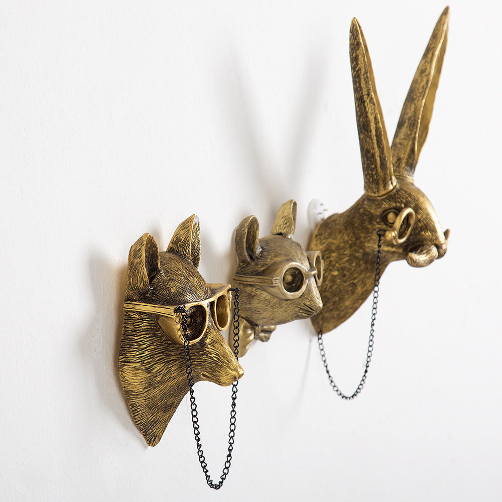 home & garden : Wanddecoratie Hertenkop 'Frankie' - Realistisch Kunsthars Wandornament in van Pantino