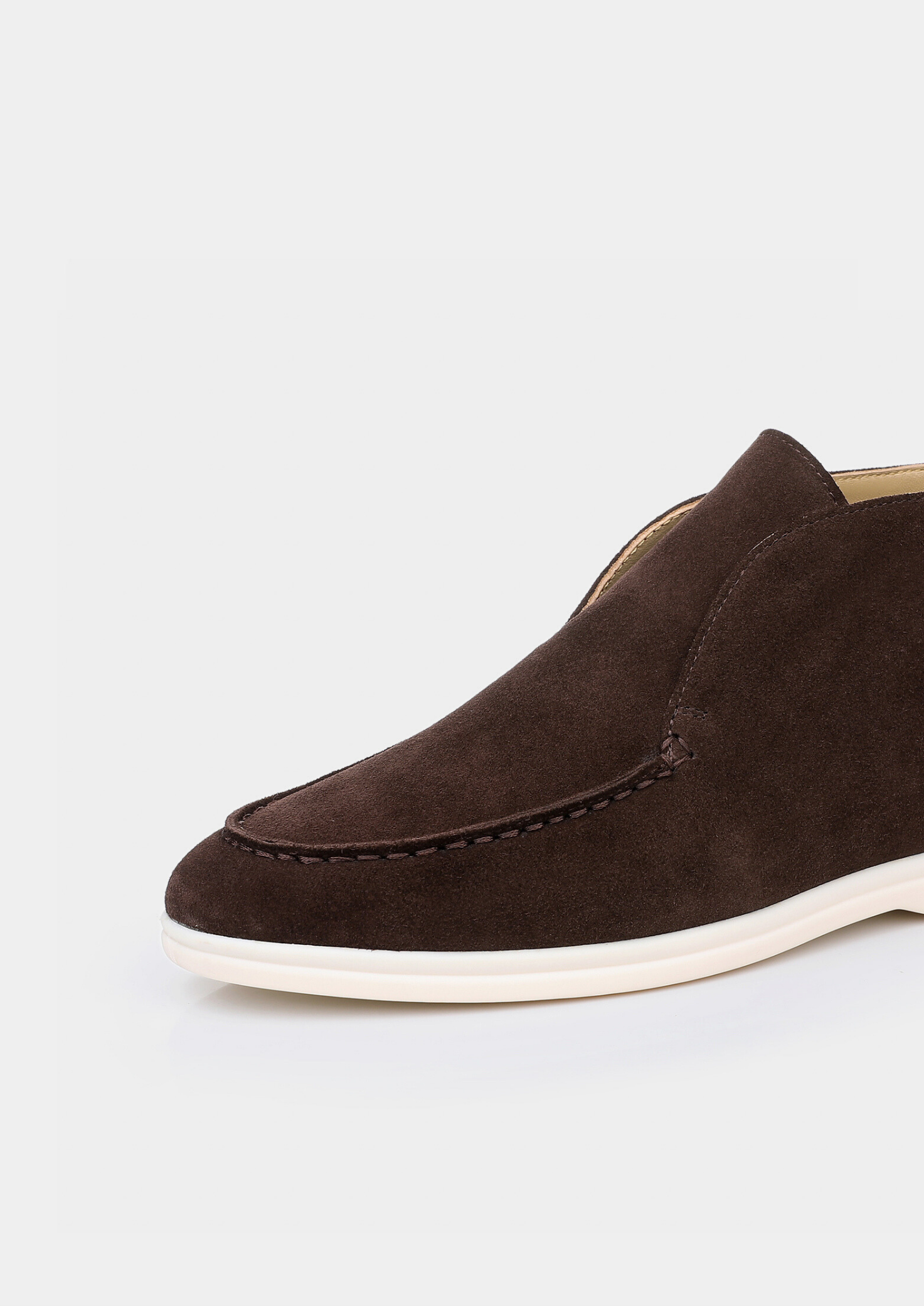 Heren mocassins met ronde neus