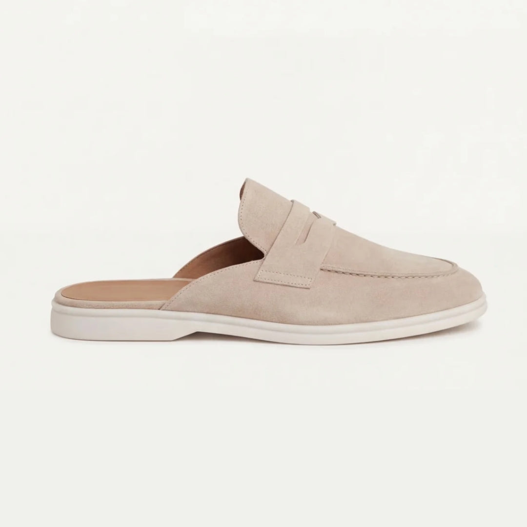 Sandals : Herenmuiltjes met bandje in Beige van Pantinoshop
