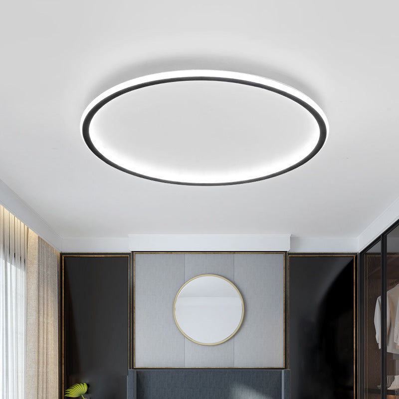 Plafondlamp, Rond Scandinavisch LED, Dimbaar, Aluminium