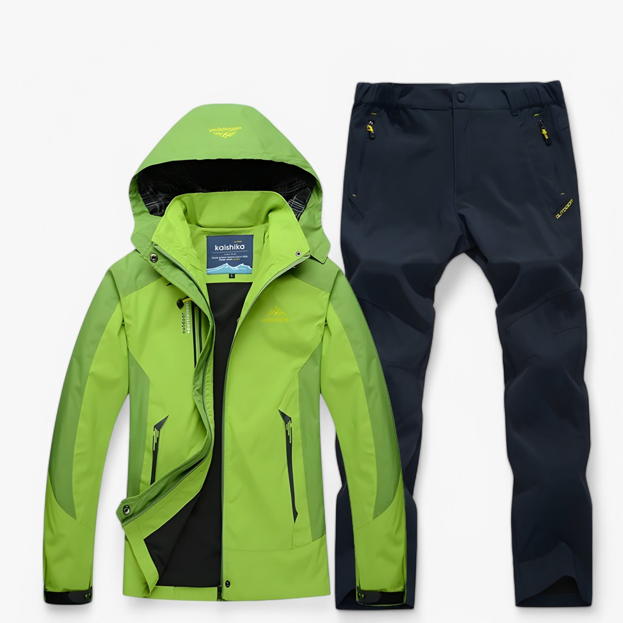Men's Top Clothes : Waterdichte wandelset met jas en broek Heren in van Pantinoshop