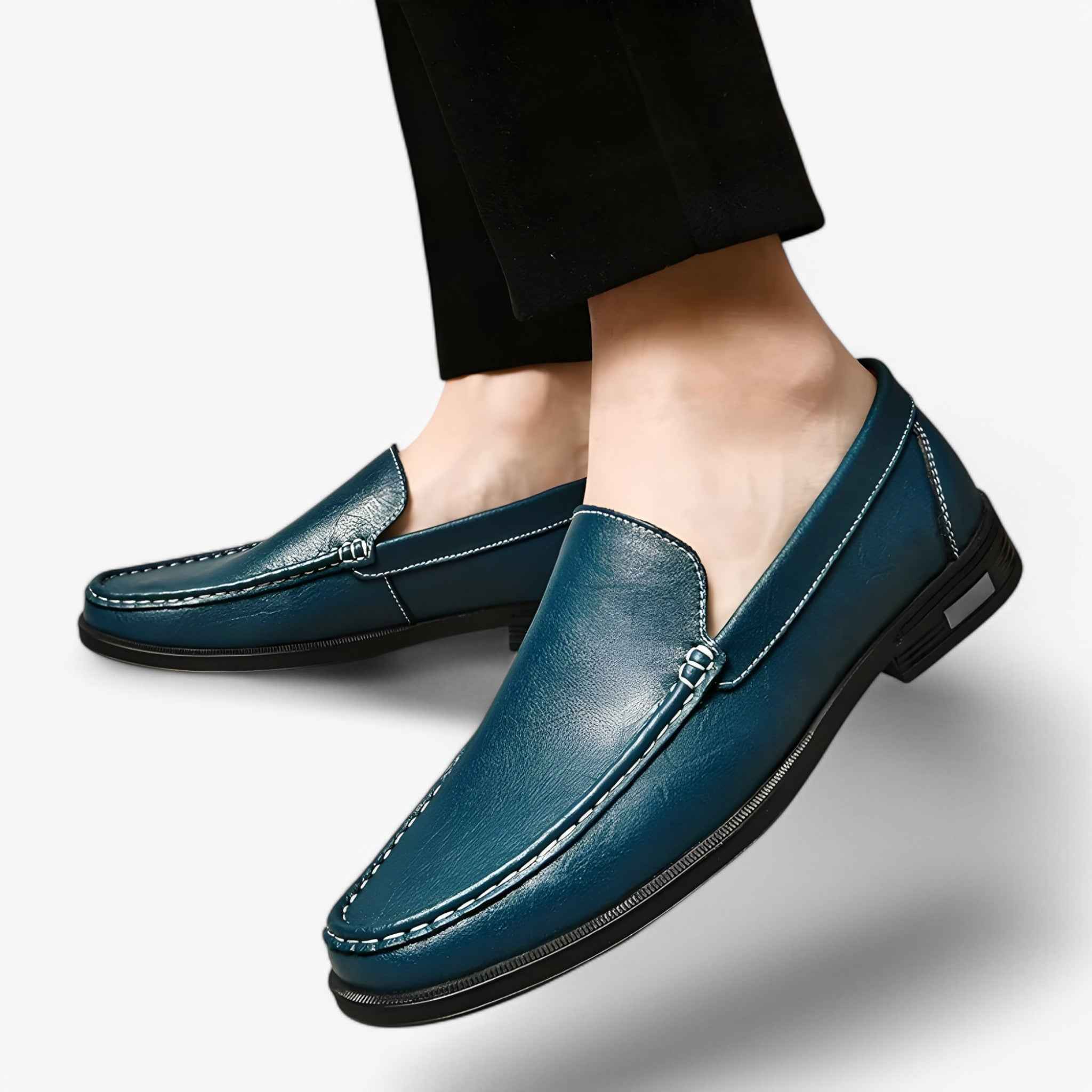 Mocassins Heren Bruine Elegante van Echt Leer Ambachtelijke Comfort Fit
