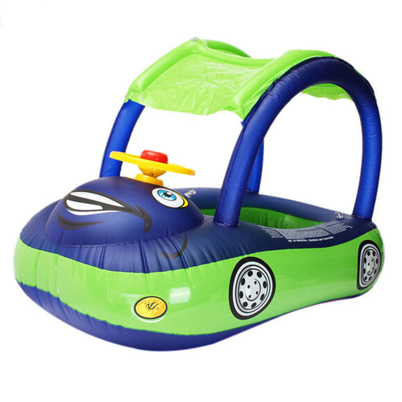 other : Opblaasauto Kinderen Donkerblauw - Speelgoed Baby Peuters - PVC in Donkerblauw van Pantino