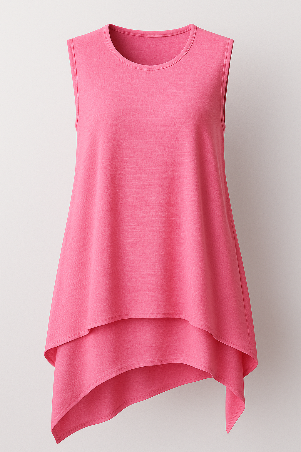 Top Dames Asymmetrisch Vloeiend Zwart Elegant Mouwloos S-XL