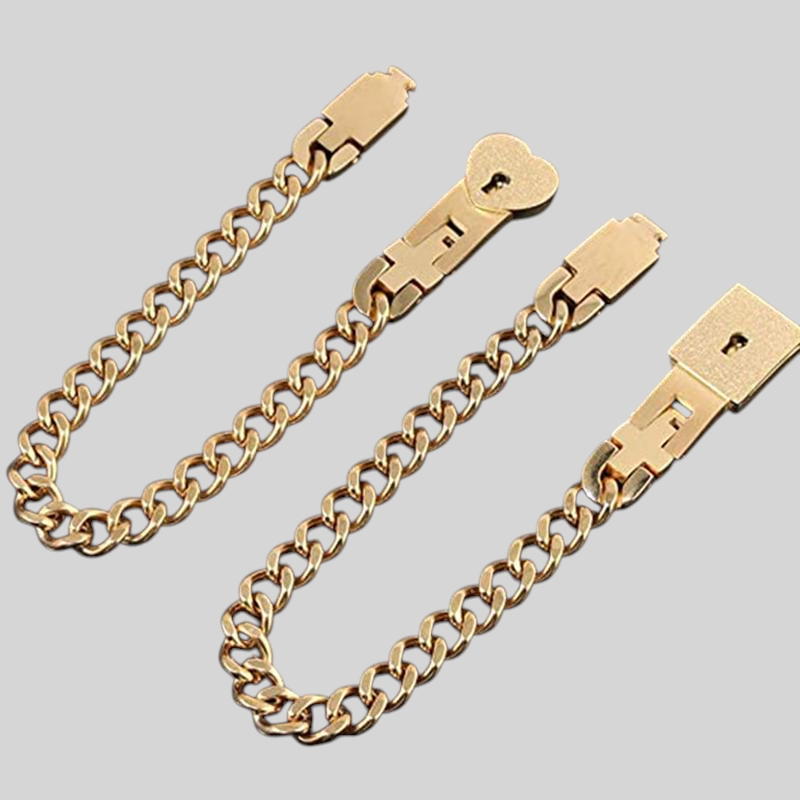 Bracelets : Koppelarmband Roestvrij Staal Slot & Sleutel | Voor Hem en Haar in van Thomler