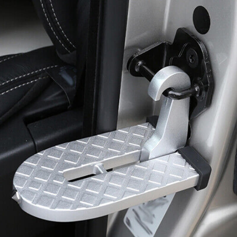 outdoor equipment : Auto Dakvoetstap - Moeiteloos Toegang Autodak - Aluminium in Zilver van Pantino