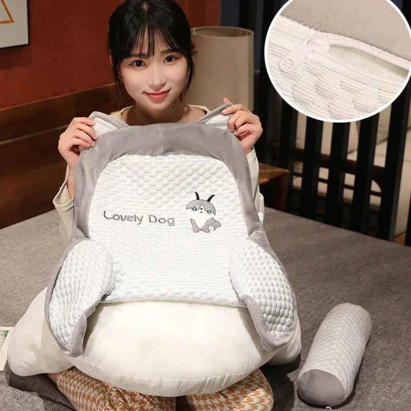 Home & Garden > Home Décor > Cushions & Pillows > Support Cushions > Backrest Pillows : Comfortabel Wigkussen voor Rug en Nek - Diverse Stijlen, Katoenen in van Mivoza