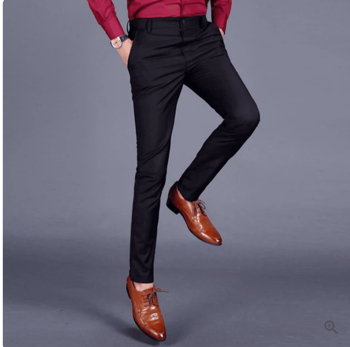 Pants : Herenbroek Stretch Slim Fit Casual van Ademend Katoen in van Pantinoshop
