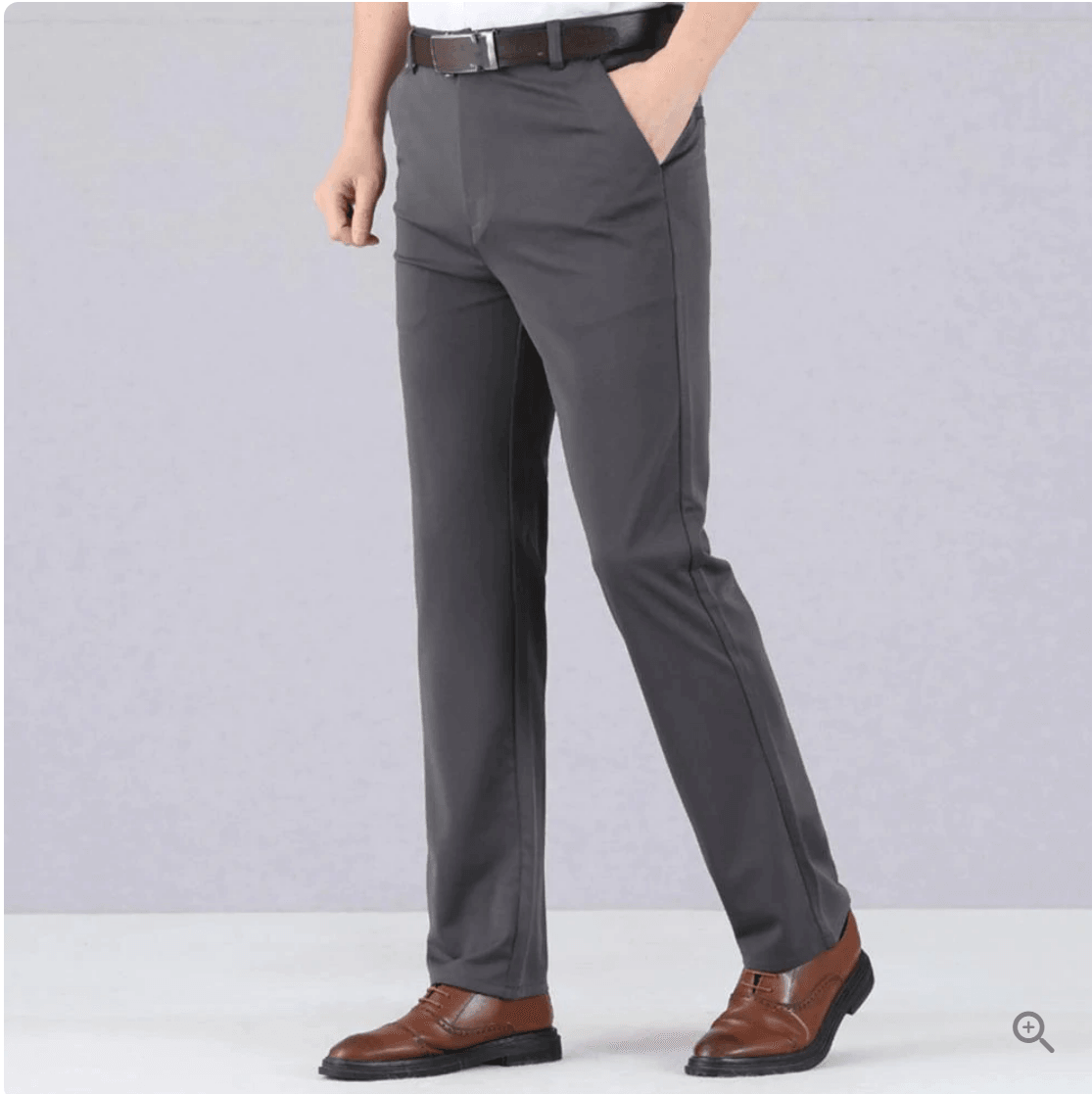 Pants : Herenbroek Stretch Slim Fit Casual van Ademend Katoen in van Pantinoshop