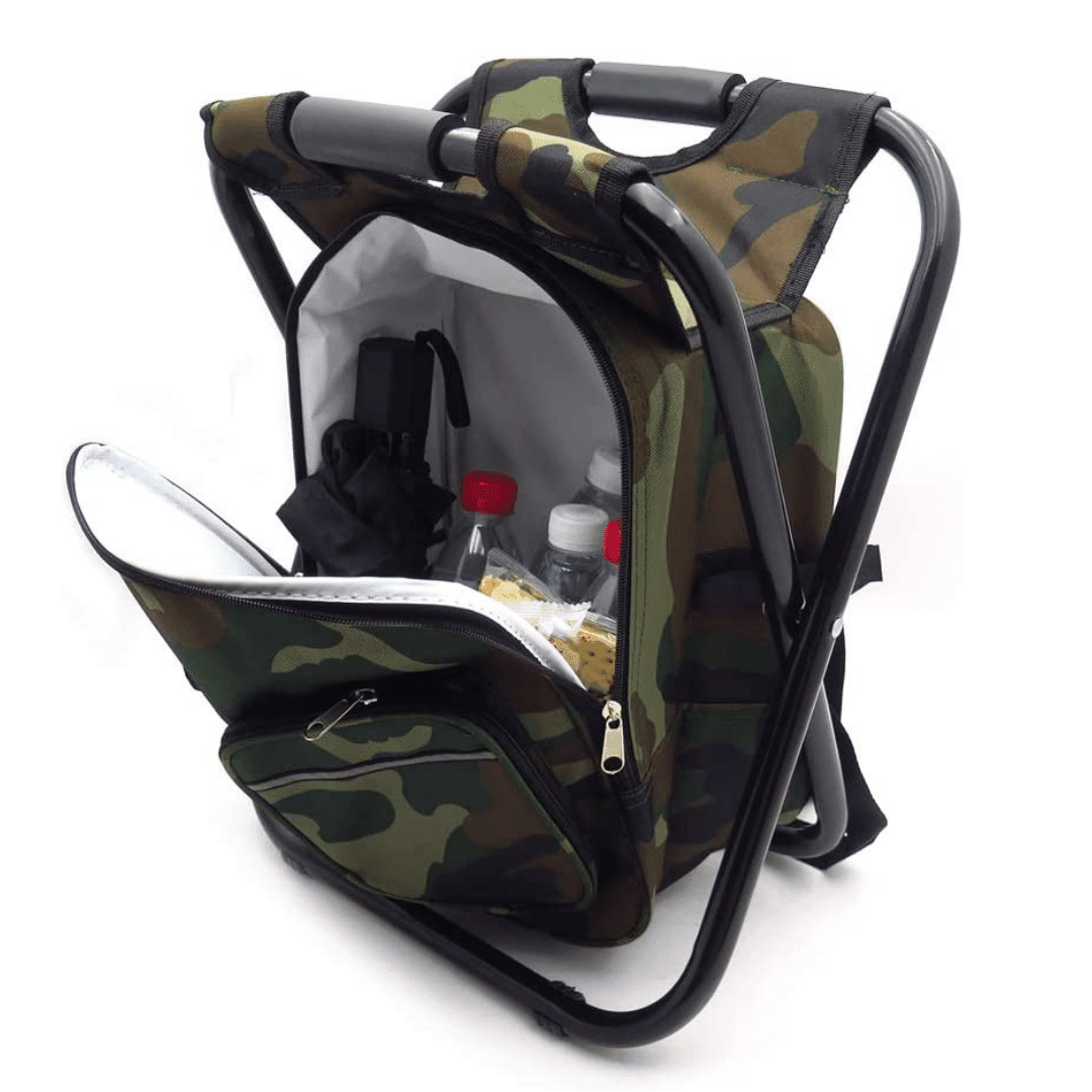 outdoor equipment : TrailChill - Draagbare Opvouwbare Rugzakkruk - Zwart in van Pantino