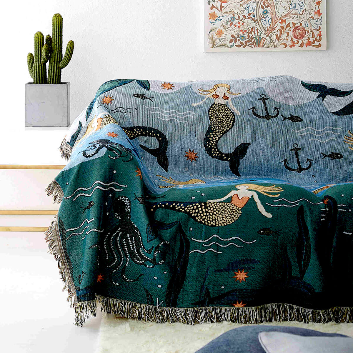 home & garden : Cozy Merrie - Onderwater Zeemeermin Vloerkleed in van Pantino