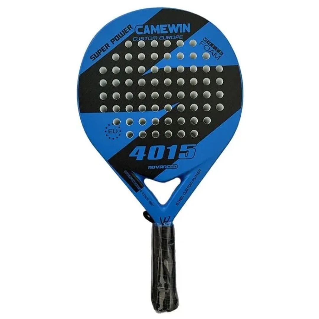 outdoor equipment : Padelracket Carbon Glasvezel 360g - EVA-Schuim inclusief Tas 3 Kleuren in Blauw van Pantino