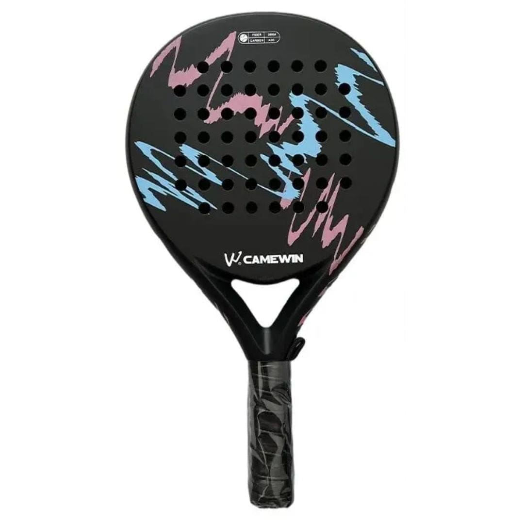 outdoor equipment : Padelracket Carbon Glasvezel 360g - EVA-Schuim inclusief Tas 3 Kleuren in Paars van Pantino