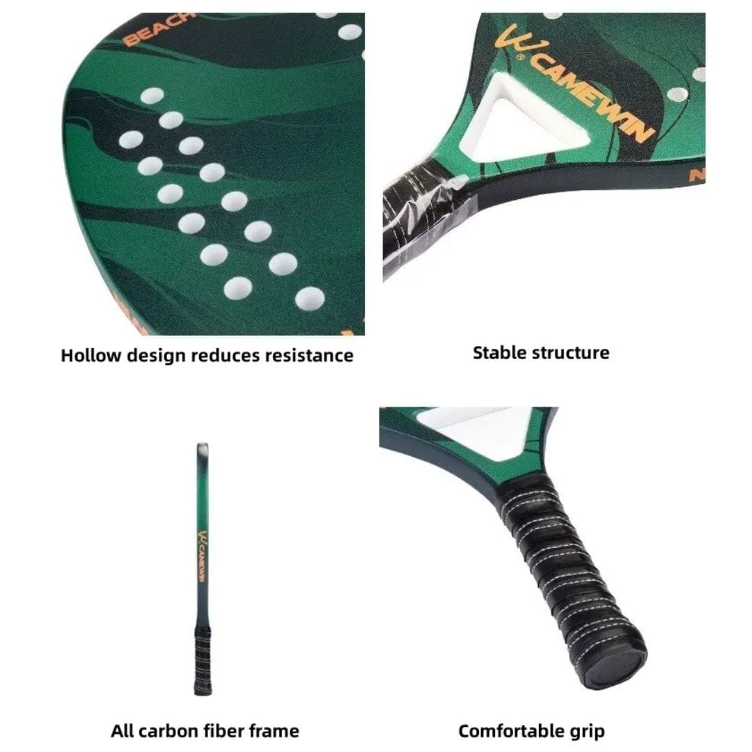 other : Padelracket Carbon Glasvezel 320g Lichtgewicht - EVA-Schuim Kern Blauw Groen Geel Duurzaam in van Pantino