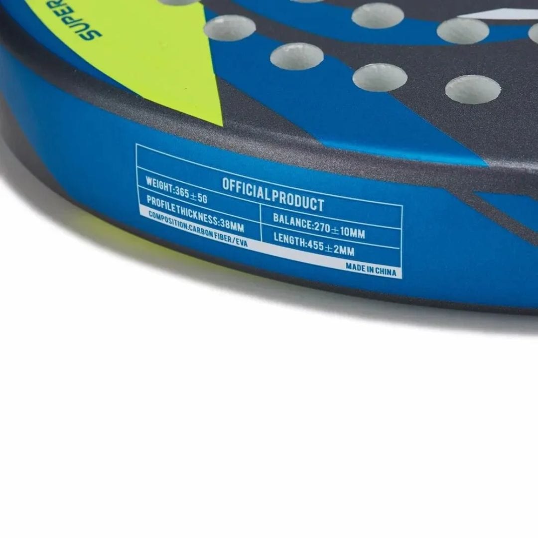 outdoor equipment : Padelracket Kawasaki 3K Carbon 365g - EVA-Schuim inclusief Hoes 4 Varianten in van Pantino