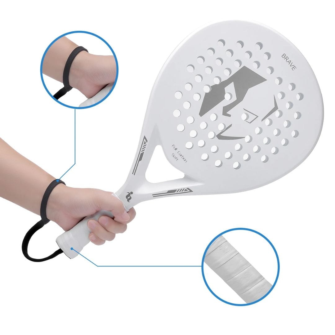 other : Padelracket EVA Memory Flex Foam Kern - Lichtgewicht Zwart Wit Precisie Demping Responsief in van Pantino