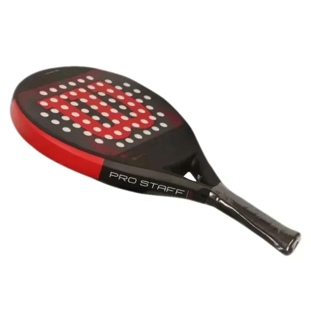 other : Padelracket Pro 100% Carbonfiber Ruw Oppervlak - EVA-Schuim Kern 5 Varianten Rood Wit Zwart Maximale Controle in van Pantino