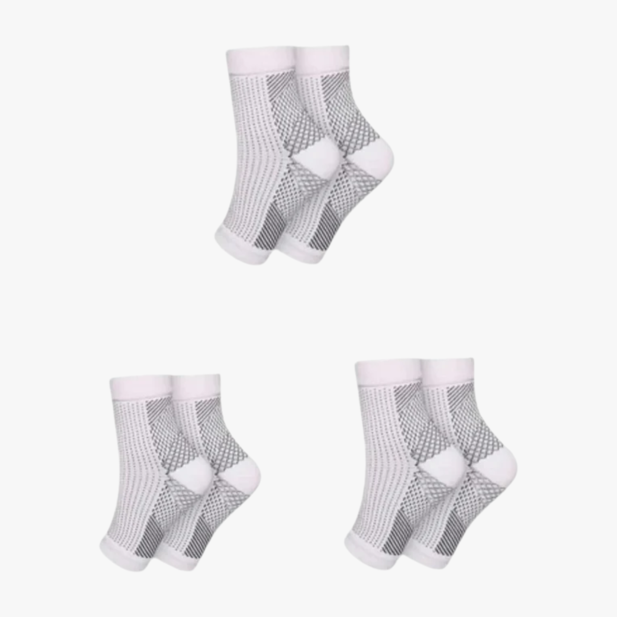 Socks : VoetVitaal - Steunsocks voor Comfort (1 + 2 Paar) in Wit van Pantino