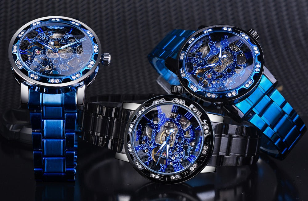 Herenhorloge Goudkleurig Staal - Luxe Kwarts Polshorloge met Verstelbare Stalen Armband
