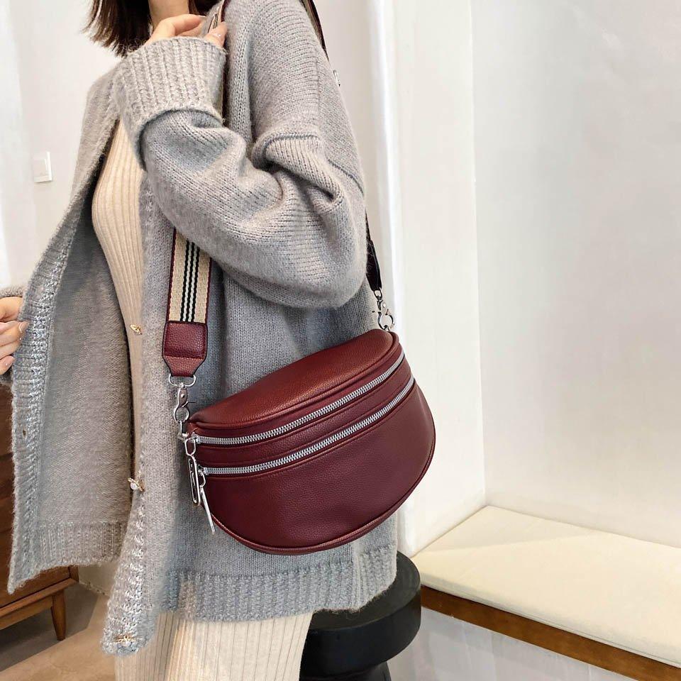 bags : Schoudertas Dames Zwart - BumBag - Modieuze voor in van Pantino