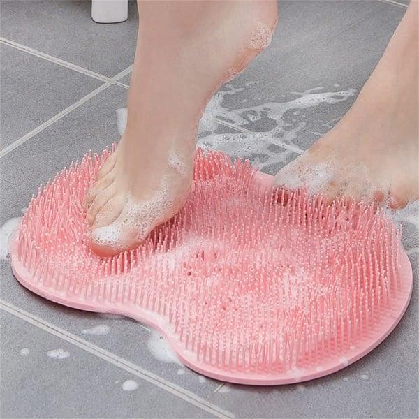 Back Scrubber : MassagePad - Rug Schrobborstel Siliconen - Lichtroze in van Pantino