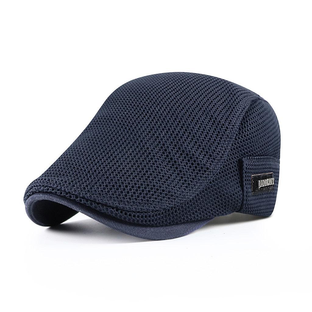 Beret : Baret Heren Wit (Uitverkocht) - MeshCap - Casual voor Hoeden Baretten Katoen Caps in Marineblauw van Pantinoshop