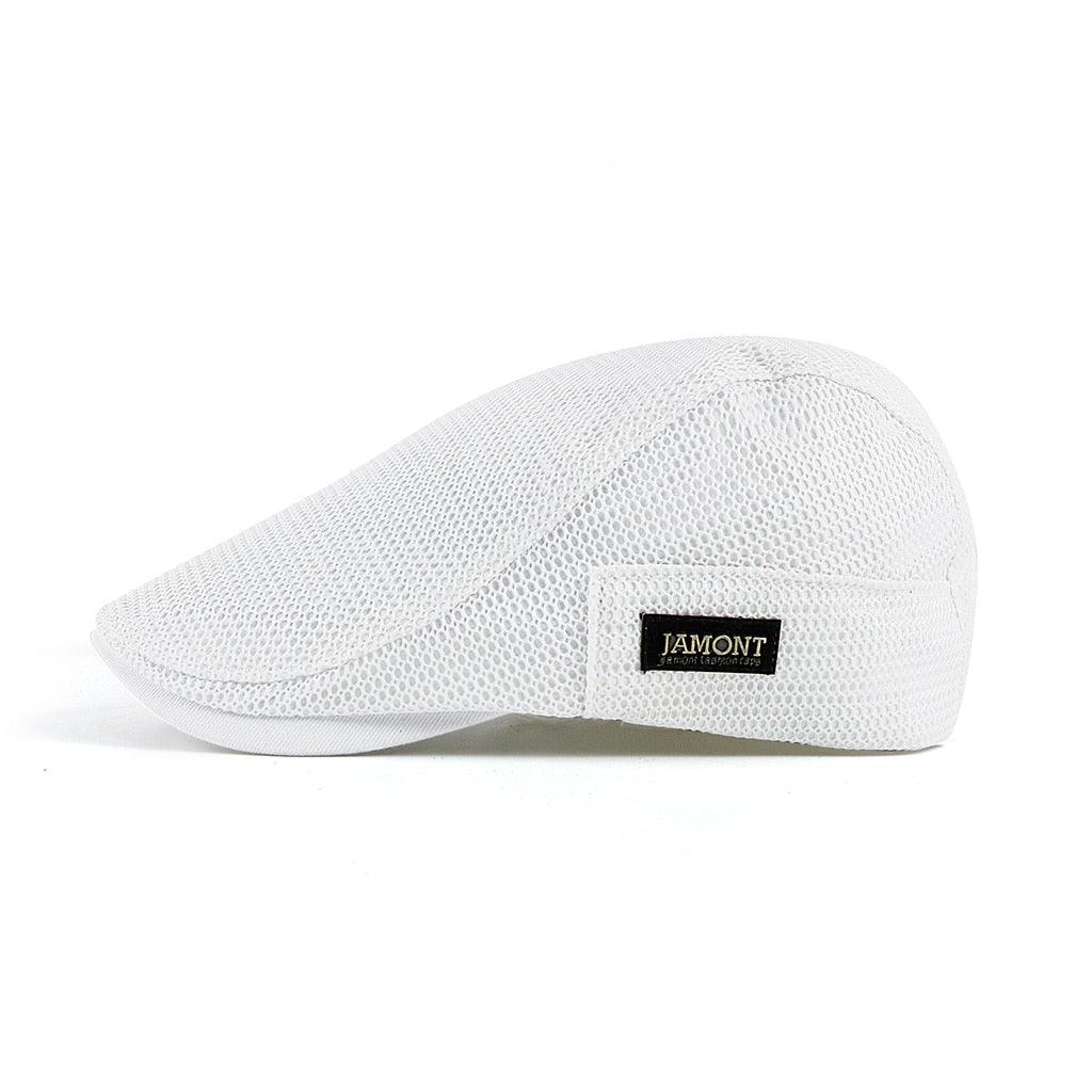 Beret : Baret Heren Wit (Uitverkocht) - MeshCap - Casual voor Hoeden Baretten Katoen Caps in van Pantinoshop