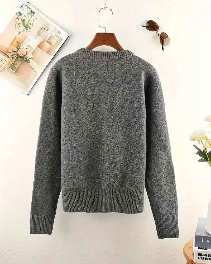 Cardigan : Relaxed-fit effen vest met lange mouwen in van Pantinoshop