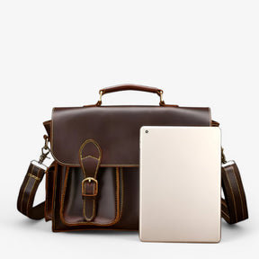 bags : Retro Lederen Aktetas Leer in van Pantino