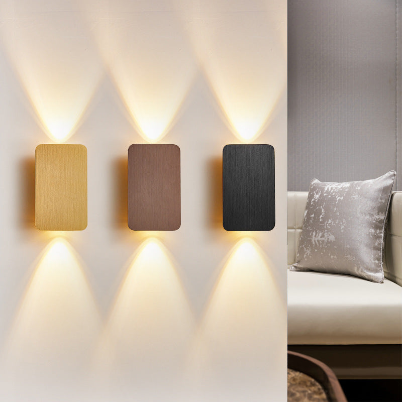 Binnen Rechthoekige LED Wandlamp - Modern Metalen Ontwerp