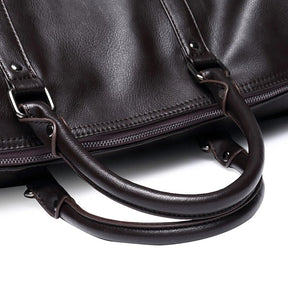 bags : Stijlvolle Leren Herentas - Ideaal voor Lange Reizen - Zwart in van Pantino