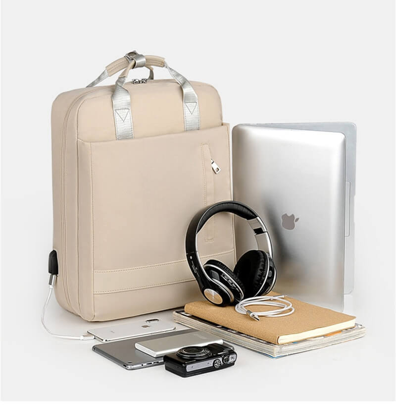 bags : Diefstal Rugzak - Beige in van Pantino