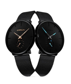 watches : Heren Quartz Horloge Zwart Blauw - Stijlvol en Modern in van Pantino