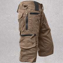 Cargo Shorts : Korte Veelzijdige Cargo - Grijs in Bruin van Pantino