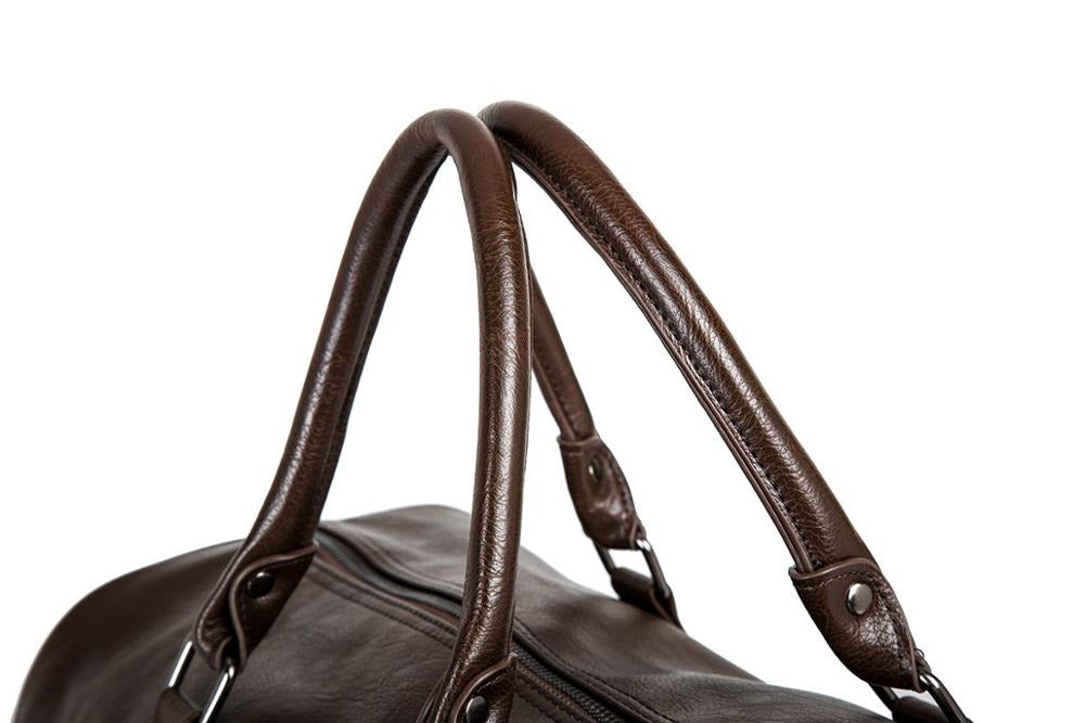 bags : Stijlvolle Leren Herentas - Ideaal voor Lange Reizen - Zwart in van Pantino