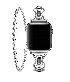 Watch Strap : Horloge Zilver Goud - Alexia Strap - Horlogeband in van Pantino