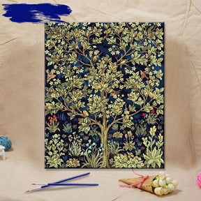 home & garden : Groene Boom Verf op Nummertjes Kit in 40x50cm geen frame van Pantino