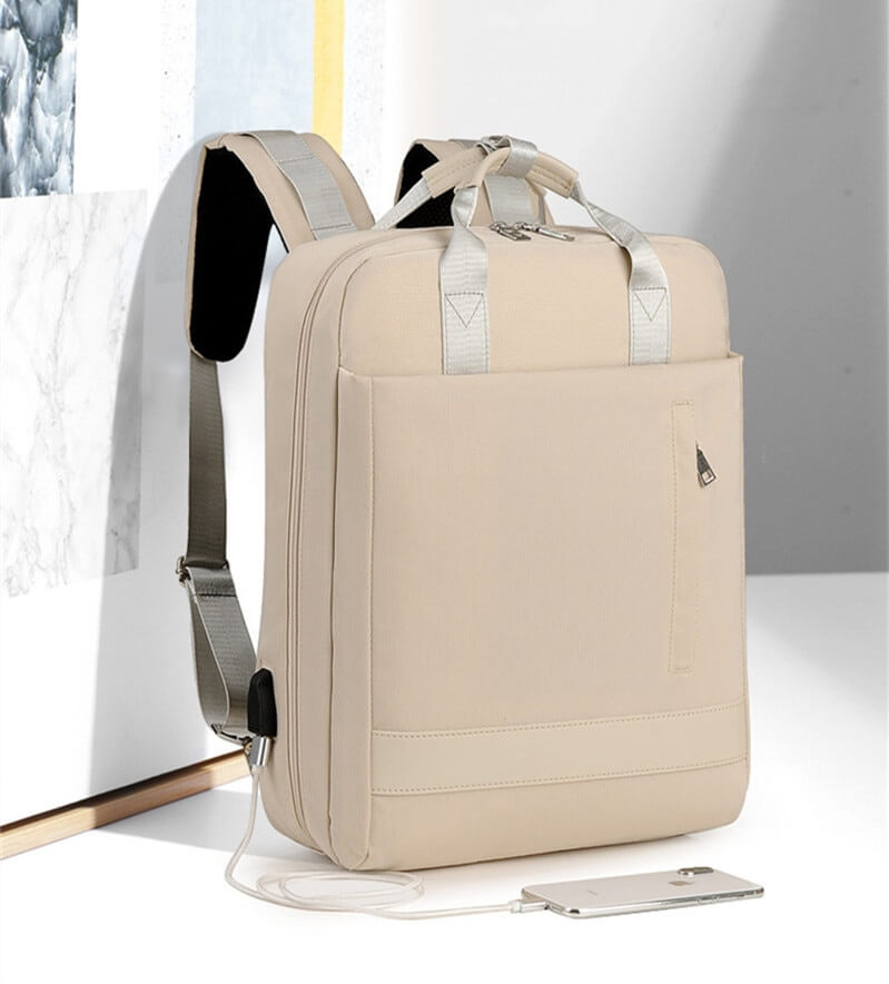 bags : Diefstal Rugzak - Beige in van Pantino