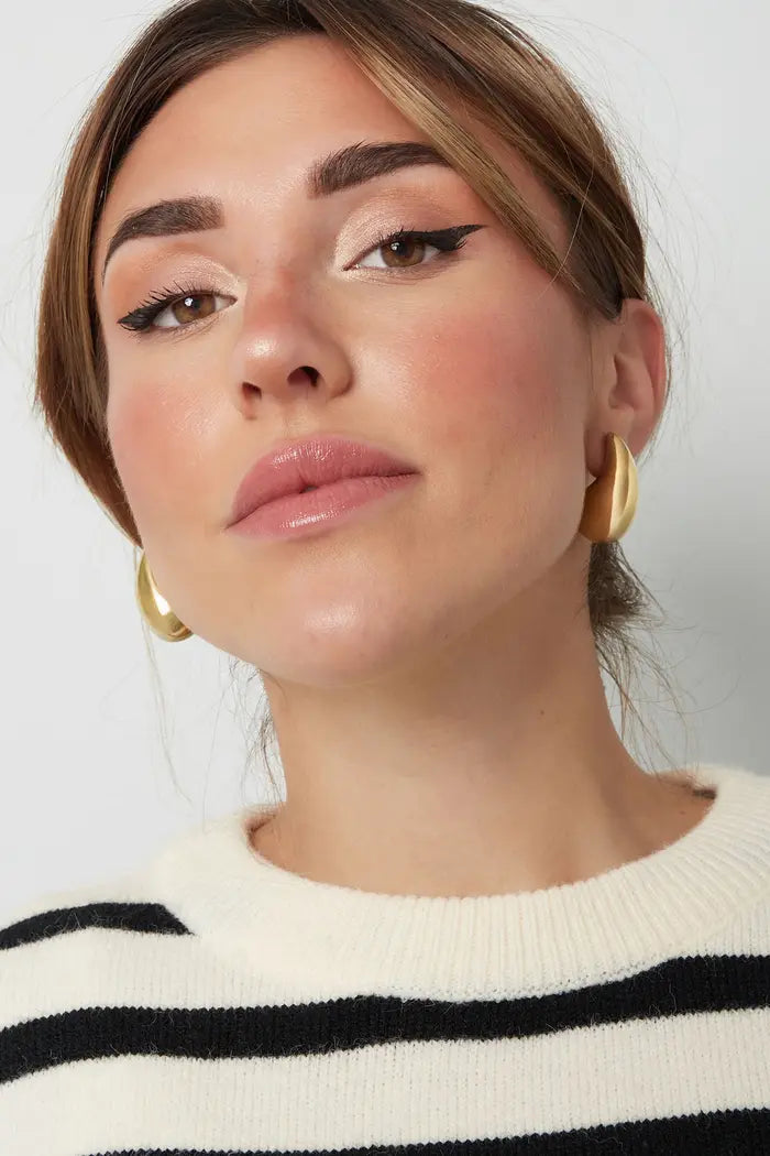 Earrings : Ring Goud - Drop Earrings in van Pantino