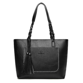 bags : Italiaans Leren Handtas Dames Bruin - Luxe Ambachtelijk Design - Echt Leer in Zwart van Pantino