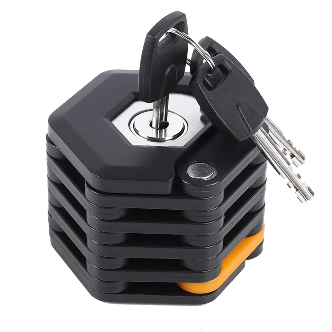outdoor equipment : SecureFold - Opvouwbaar Fietsslot - Compact & Lichtgewicht in van Pantino