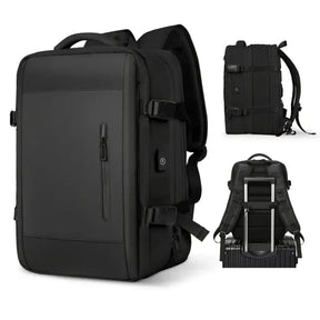 bags : Lotte Ademend Rugzak Dames - Rugzak - Laptop Rugzak in Zwart van Pantino