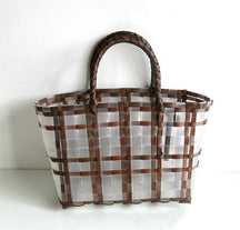 bags : Strandtas Transparant - Jelly in Donkere koffie van Pantino