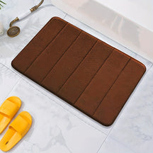 home & garden : Comfortabel en Sneldrogend Antislip Badmat - Machinewasbaar - Zwart in Koffie 40,64 X 60,96 Cm van Pantino