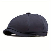 Octagonal Cap : Outdoor Hoed Mannelijke Britse Retro Mode Achthoekige Cap Casual Cap Heren - Zwart in Blauw van Pantino
